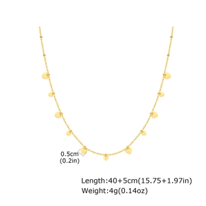 Dettaglio della collana cuore oro con dimensioni e catena regolabile da 40+5 cm