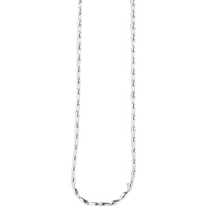 Minimalist S925 silver plated rice grain necklace with sleek oval beads for layered looks