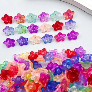 Colorful lily of the valley acrylic flower petals for DIY jewelry and bracelets