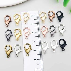 12mm assorted colorful metal alloy lobster clasps for DIY jewelry making and bags