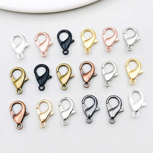 Zinc Alloy Lobster Clasps Jewelry Findings DIY Bracelet Necklace Connector Claws Electroplated Metal Jewelry Connectors