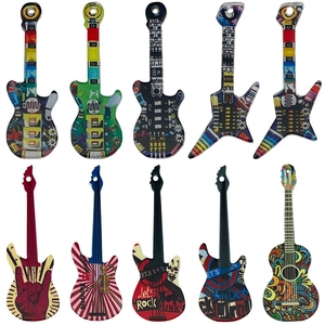 Pendenti per chitarra e basso in acrilico colorato stile punk per creazione di gioielli