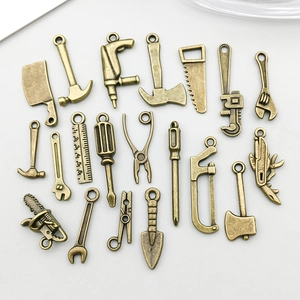 Antique bronze zinc alloy miniature tool charms for DIY bracelets and necklaces set