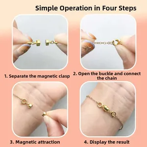 Dettaglio macro dell'applicazione facile in quattro passaggi per chiusure magnetiche