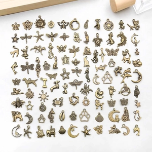 Vintage Antik Bronze Zinklegierung Anhänger Gemischte Tier Stern Mond Charms Für DIY Schmuckherstellung Armband Halskette Zubehör