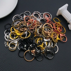Metall-Karabinerverschluss und Schlüsselring-Set in Silber, Gold und Roségold