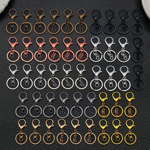 Zinklegierung Hummerverschluss Schlüsselanhänger Schmuckzubehör Für DIY Schlüsselanhänger Halskette Haken Hardware Verbinder Handwerk Komponenten