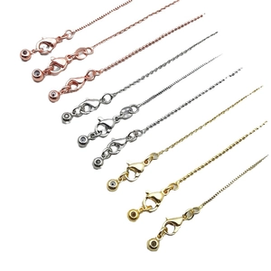 Verstelbare O-ketting en boxketting DIY sieraden accessoire met kreeftsluiting in drie kleuren