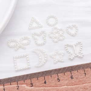 Colgantes de acrílico blanco con formas geométricas para creación de joyas y manualidades DIY