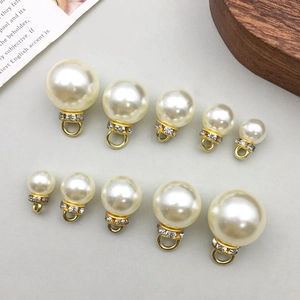 Legierung Vergoldet Künstliche Perlenimitat Strass Kreis Anhänger Für DIY Schmuckherstellung Halsketten Ohrringe Charms Zubehör