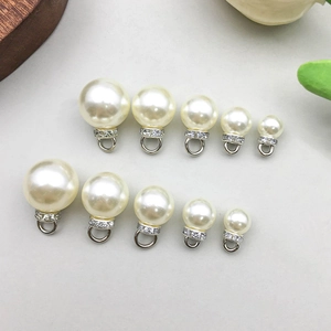 Pendentifs en Imitation Künstliche Perle DIY Avec Anneau en Alliage de Strass Breloques Künstliche Perles Rondes pour Fabrication de Bijoux Accessoires