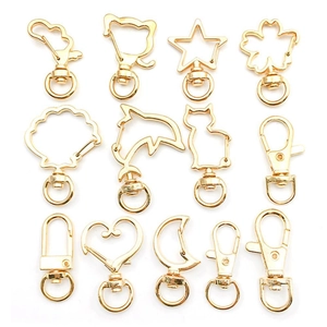 Anhänger aus KC-Goldlegierung in Formen wie Katzenohren, Sterne und Herzen für DIY-Schmuck