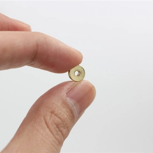 Handmade DIY gold metal round spacer bead for jewelry bracelets and necklaces