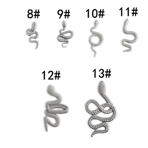 Set di ciondoli a forma di serpente in acciaio inox per la creazione di gioielli DIY