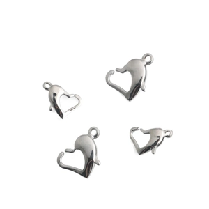 Chiusure a moschettone in acciaio inox a forma di delfino per collane e bracciali fai-da-te