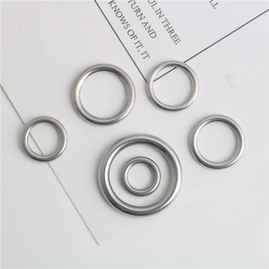 Polished stainless steel seamless circular rings in multiple sizes for DIY jewelry making