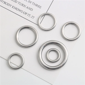 Polished Stainless Steel Seamless Round Rings For DIY Jewelry Making Circle Metal O-Ring Accessories For Necklace Bracelet
