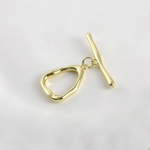 Chiusura a ginocchiera OT placcata oro 14k per la creazione di gioielli fatti a mano