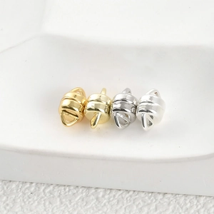 Chiusure magnetiche piatte in oro e argento per la creazione di collane e bracciali