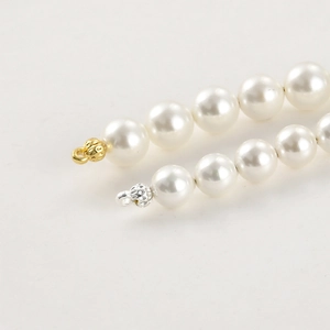 Capuchones de perlas bañados en oro 14k para joyería DIY pulseras y collares terminales