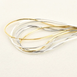 18k goud en zilveren slangenketting halskettingen voor DIY-sieraden en hangers