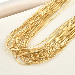 Gepolijste 18k vergulde slangenketting halskettingen met metaalglans voor sieraden DIY