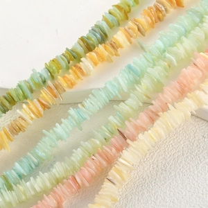 Cuentas Heishi de Concha Natural Colorida para Creación de Joyas DIY Cuentas Espaciadoras de Chips de Concha Planas para Collares