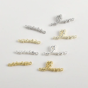 14k vergoldete flüssige Lava-Verbinder für DIY-Schmuckherstellung in Gold und Silber