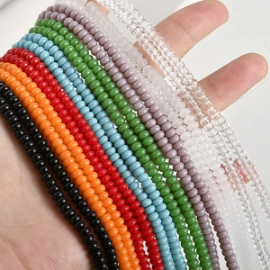 Colorful 2x4mm glass abacus beads for handmade DIY jewelry bracelets and necklaces