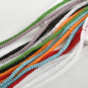 Colorful 2x4mm glass abacus spacer beads for DIY bracelets and necklaces handmade jewelry