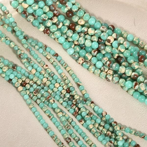 Χάντρες Imperial Jasper σε διάφορα μεγέθη για DIY βραχιόλια και χειροποίητα κολιέ