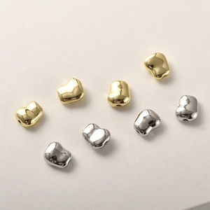 Unregelmäßige herzförmige 14k vergoldete Perlen für handgemachten DIY Schmuck