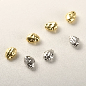 Cuentas espaciadoras irregulares en oro y plata para creación de joyas DIY y accesorios