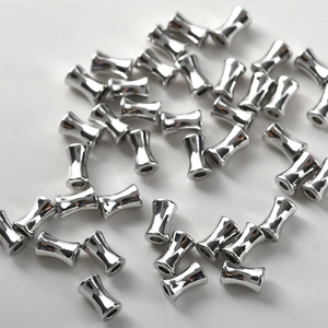 Perles d'espacement en forme de sablier argenté pour création de bijoux DIY
