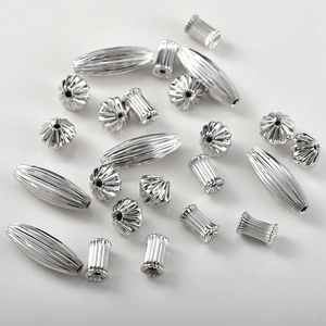 14k gold plated textured metal spacer beads for DIY jewelry making in three distinct shapes