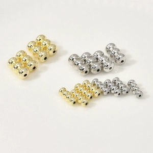 Cuentas de linterna multicapa chapadas en oro de 14k para joyería DIY en oro y plata