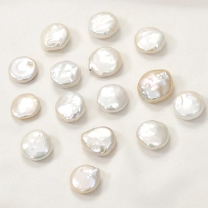 Natural freshwater baroque coin pearls for DIY handmade jewelry bracelets and necklaces