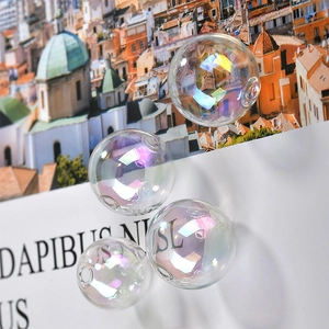 Irisierende Meerjungfrau-Glaskugeln für DIY-Schmuck mit buntem Opal-Finish-Effekt