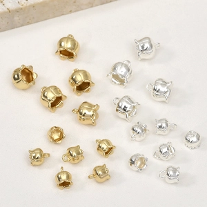 14K Gold Plated Copper Lily Of The Valley Flower Pendants For DIY Jewelry Making Handmade Necklace Bracelet Earrings Accessory