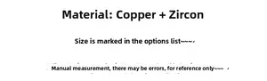 Specifications of flower spacer beads made of high-quality copper and zircon materials