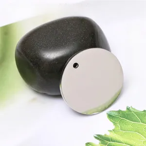 Pendentif rond en acier inoxydable poli miroir pour la création de bijoux DIY
