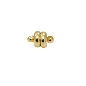Chiusure magnetiche tonde placcate oro 14k 5mm per collane e bracciali fai da te