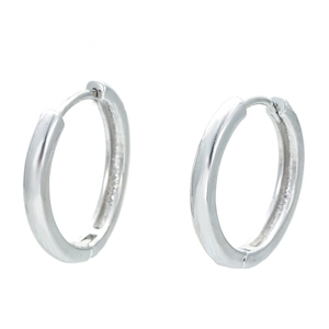 Minimalistische Kupfer Zirkonia Creolen Unisex Hip Hop Stil Galvanisierte Hochglanzpolierte Huggie Ohrringe Für Damen Herren Schmuck Geschenk
