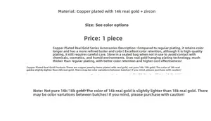 Detailed jewelry care guide for 14K gold plated copper star pendants with zircon inlay