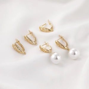 Vintage Filigraan Traanvorm Leverback Oorbel Haken Koper Verguld Oorbel Onderdelen Met Lus Voor DIY Sieraden Maken Vrouwen Accessoires