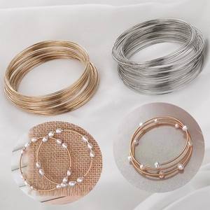 Bobine di Filo a Memoria in Acciaio Inossidabile Oro Argento Placcato Fai da Te Accessori per la Creazione di Braccialetti