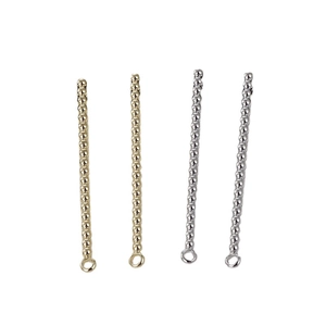Orecchini a perno in oro 14k e argento con occhiello per la creazione di gioielli fai-da-te