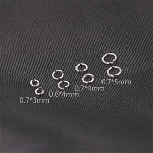 Polished S925 sterling silver open jump rings in various sizes for DIY jewelry making