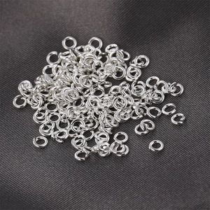 S925 sterling silver open jump rings for DIY jewelry making and bracelet repairs
