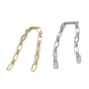 14k gold-filled long link pig nose chain in gold and silver for DIY jewelry making